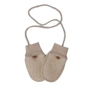 Zaffiro Rękawiczki dziecięce Wełna premium 0-12m Beige