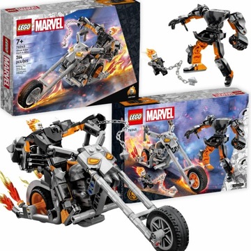 KLOCKI LEGO MARVEL GHOST RIDER - UPIORNY JEŹDZIEC MECH I MOTOR 264EL