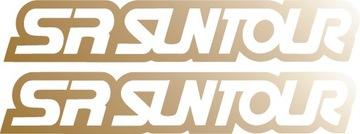 SR SUNTOUR 47-2 B złote naklejki na amortyzator