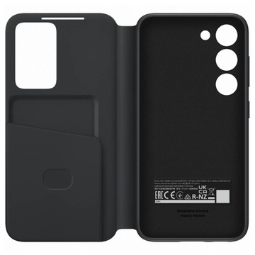 ETUI SAMSUNG S23 SMART CLEAR VIEW COVER CZARNE - ORYGINAŁ