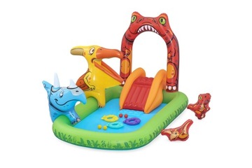 BASEN DLA DZIECI WODNY PLAC ZABAW DINOZAURY JURASSIC 241x140x137CM BESTWAY