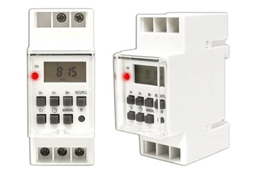 Elektroniczny włącznik programator czasowy DIN 16A