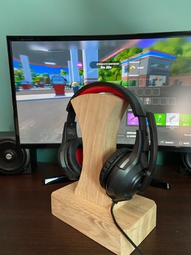 ПОДСТАВКА ДЛЯ НАУШНИКОВ СЫРЫЙ ДУБ РУЧНОЙ РАБОТЫ GAMING PL