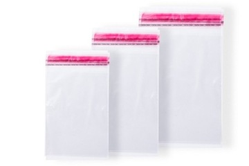 Woreczki foliowe z klejem 25x40+5cm (100szt)
