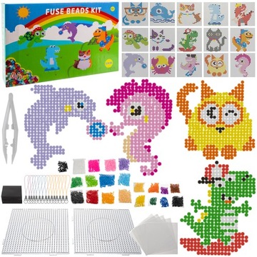 Koraliki do prasowania 6500szt wzory DIY zawieszki