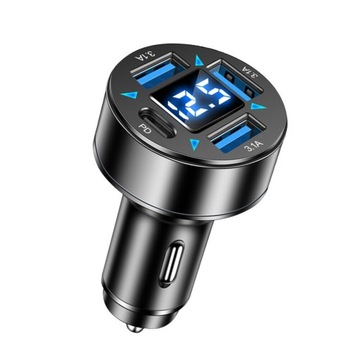 ŁADOWARKA SAMOCHODOWA DO AUTA 3x USB QC 1x USB-C 66W