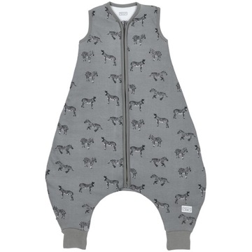 Meyco Baby Zebra Animal śpiworek z nogawkami - grey - 80cm