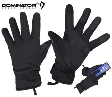ПЕРЧАТКИ ТАКТИЧЕСКИЕ Dominator SOFTSHELL ЧЕРНЫЕ XL
