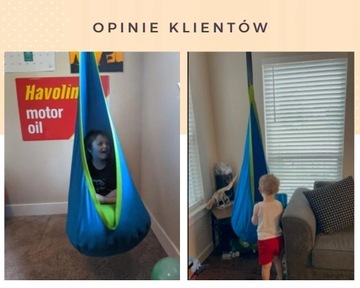 Гамак Подвесные Дорожные Качели-Коконы - Синий