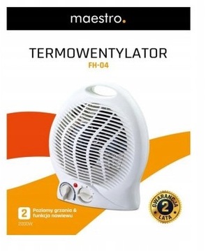 MOCNA FARELKA TERMOWENTYLATOR MIESZKANIOWY 2000W