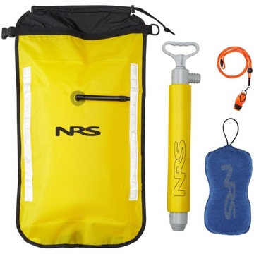 Safety Kit do kajaka z pływakiem gąbką pompką NRS