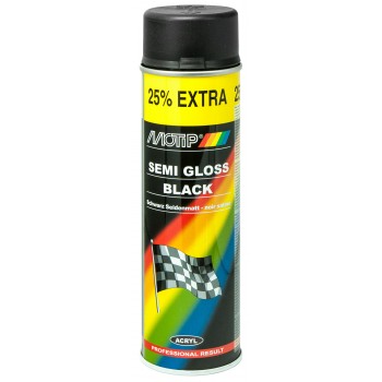 MOTIP LAKIER AKRYLOWY CZARNY PÓŁMAT SPRAY 500 ml