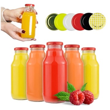 100x Butelki na sok KUBUŚ 330ml + WIECZKO