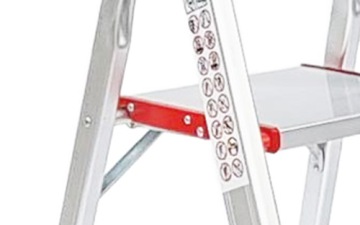 ЛЕСТНИЦА ДЛЯ ДОМА, 5 ступенек, алюминий, противоскользящая платформа Ondragon Strong.