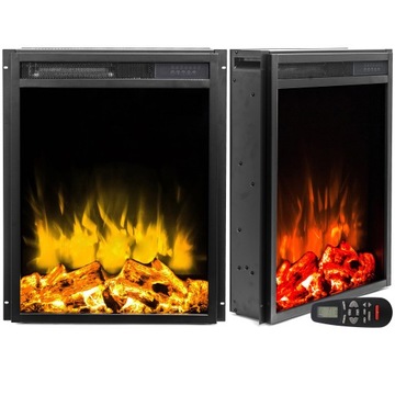 AFLAMO WKŁAD LED 50 KOMINEK ELEKTRYCZNY DO ZABUDOWY FUNKCJA GRZANIA 1500 W