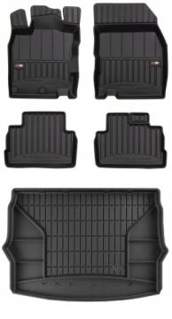 Set 3D gumové rohože Nissan Qashqai 2 2013-2021 g