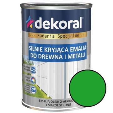 Emalia olejno-alkidowa Emakol Strong 0,9L zielono-żółty połysk silnie kryją