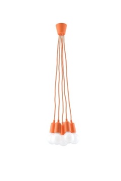 Lampa wisząca DIEGO 5 pomarańczowy SL.0586 Sollux
