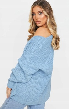 PRETTYLITTLETHING SWETER Z DŁUGIM RĘKAWEM S