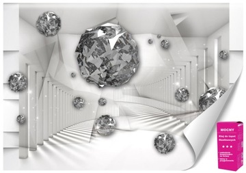Fototapeta EFEKT 3D Optyczna Tapeta Do Salonu Kule