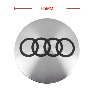 4X NÁLEPKA NA VÍČKA POKLICE RÁFKY AUDI 65MM