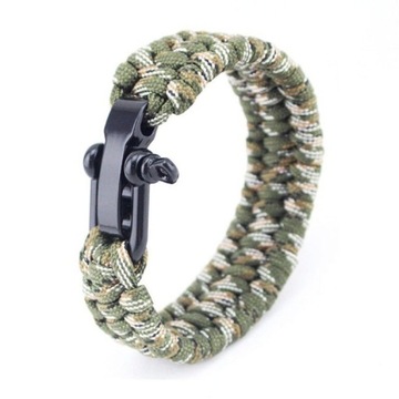 bransoleta paracord outdoor survivar Rock Sparta Bransoletka Męska