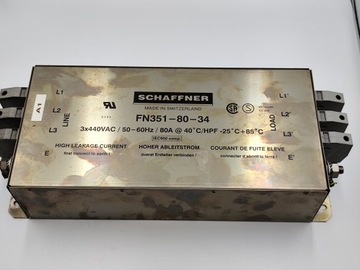Filtr linii zasilania, SCHAFFNER FN351-80-34 80A