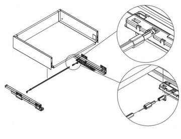 СИНХРОНИЗАЦИЯ RAIL AXIS PRO PUSH OPEN DRAWER