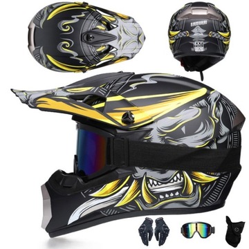 Детский кросс -шлем мотор эндуро Quad +Gloves +Goggles