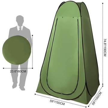 ПОРТАТИВНАЯ ДУШЕВАЯ ПАЛАТКА РАЗдевалка 150*190 СМ ВСПОМОГАТЕЛЬНЫЙ ТУАЛЕТ КЕМПИНГ