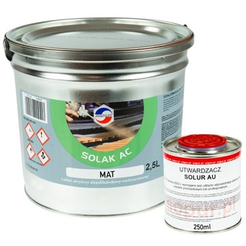Lakier do podłóg blatów SOPUR solak AC bezbarwny mat 2,5L akrylowy twardy