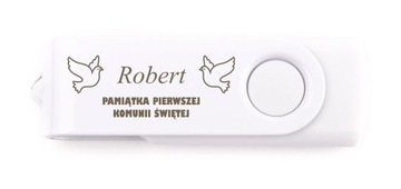 pendrive USB 4 GB pamiątka I Komunia Św. GRAWER
