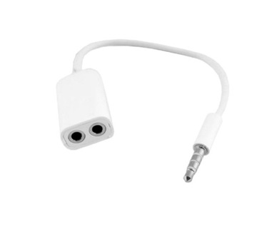 adapter Jack 3,5 4 PIN na 2 gniazda Jack słuchawki