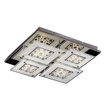 Plafon LED sufitowy Italux Laax klasyczny chrom