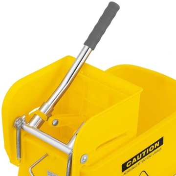 ТЕЛЕЖКА ДЛЯ ОЧИСТКИ, ВЕДРО С СОКОВЫЖИВКОЙ, 20 ЛИТР.