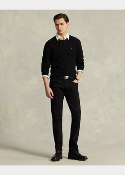Sweter wełniany z dodatkiem kaszmiru Polo Ralph Lauren czarny L