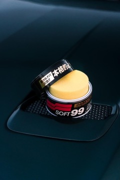 Wosk Samochodowy Dark & Black Wax IPA Aplikator Mikrofibra Zestaw SOFT99