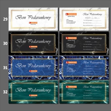 personalizowany VOUCHER karta bon 1szt GRAWER