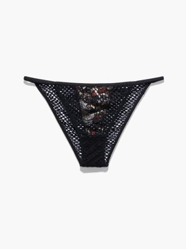 SAVAGEX BY RIHANNA stringi z wężowej koronki XL