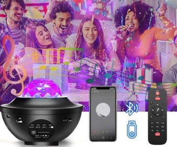 МНОГОФУНКЦИОНАЛЬНЫЙ светодиодный звездный проектор Galaxy Star НЕБО И ОКЕАН Ночной светильник