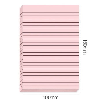 30/50 Sheets Gradient Transparent Sticky Notes Waterproof Horizontal Line I