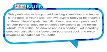 ВИБРАЦИОННАЯ КРИСТАЛЛИЧЕСКАЯ КРЫШКА BAILE, чехол для пениса