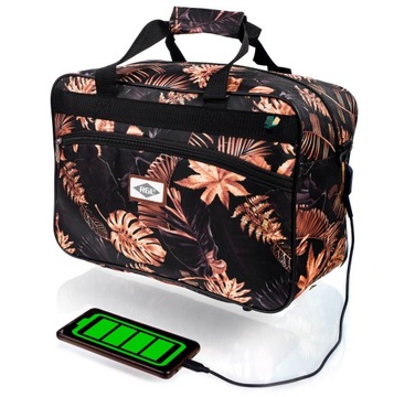 TORBA BAGAŻ PODRĘCZNY 40x30x20 do samolotu USB