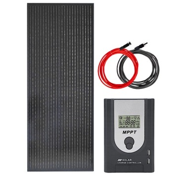 PANEL SŁONECZNY ZESTAW SOLARNY 100W REGULATOR MPPT