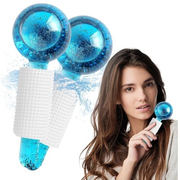 Masażer Roller Ice Kule Do Masażu Twarzy I Oczu Pielęgnacja Twarzy