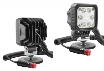 Lampa robocza halogen LED 1500lm rozproszone 12V-48V kat 50 przewod 8m NBJ