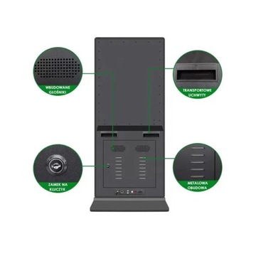 Рекламный ЖК-дисплей Totem 65 дюймов, черный 4K