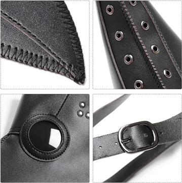 STRÓJ KOSTIUM PLAGUE DOCTOR DOKTOR PLAGA, DŻUMA XL