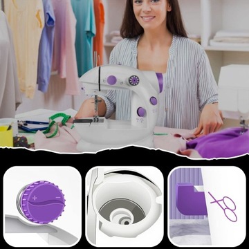 Портативная швейная машина MINI, аксессуары с подсветкой, 2 режима