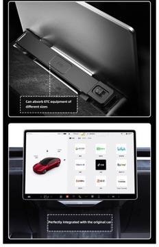 Tesla Model 3 Highland 2023 2024 Model Y Ukryty schowek pod ekranem